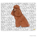 Poodle Apricot Cutting Board