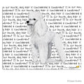 Poodle White Cutting Board