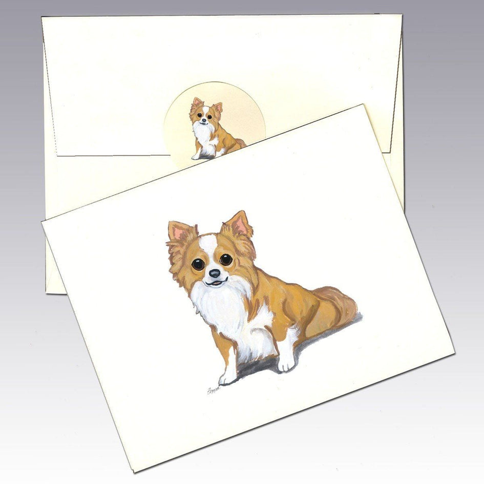 Chihuahua, Long Haired Note Cards