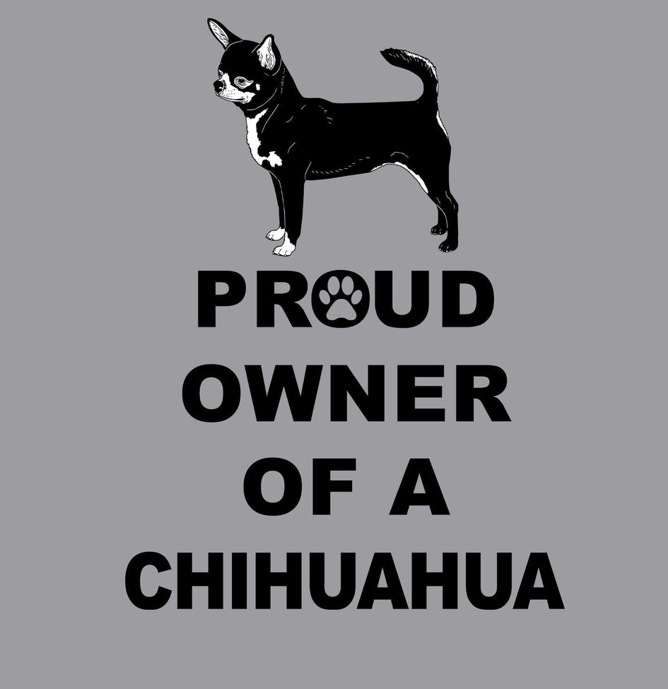 Black & White Chihuahua Proud Owner - Women's V-Neck T-Shirt