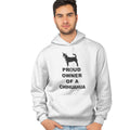 Black & White Chihuahua Proud Owner - Adult Unisex Hoodie Sweatshirt