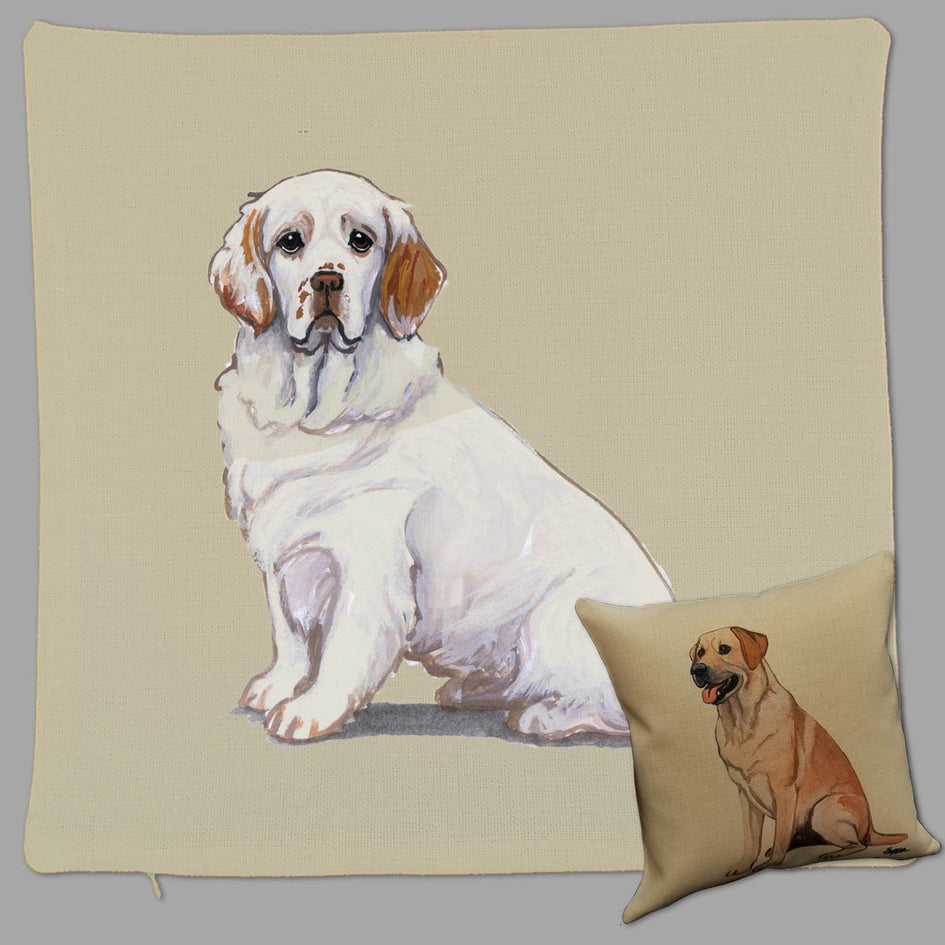Clumber Spaniel Pillow Cover