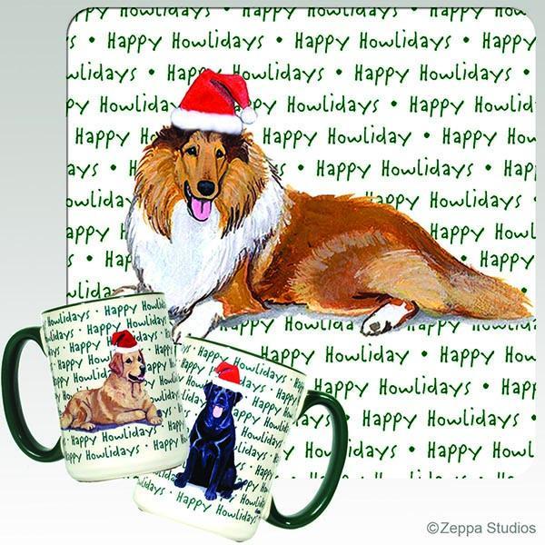Collie Holiday Mug