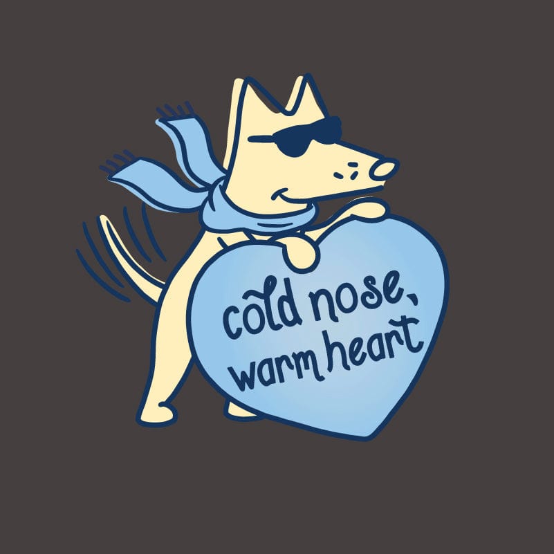 Cold Nose, Warm Heart - Ladies Curvy V-Neck Tee