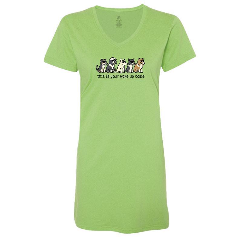 This Is Your Wake Up Collie - Ladies Night T-Shirt