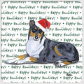 Collie, Smooth "Happy Howlidays" Coaster