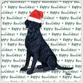 Curly-Coated Retriever "Happy Howlidays" Coaster