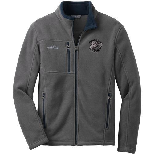 Curly Coated Retriever Embroidered Mens Fleece Jackets