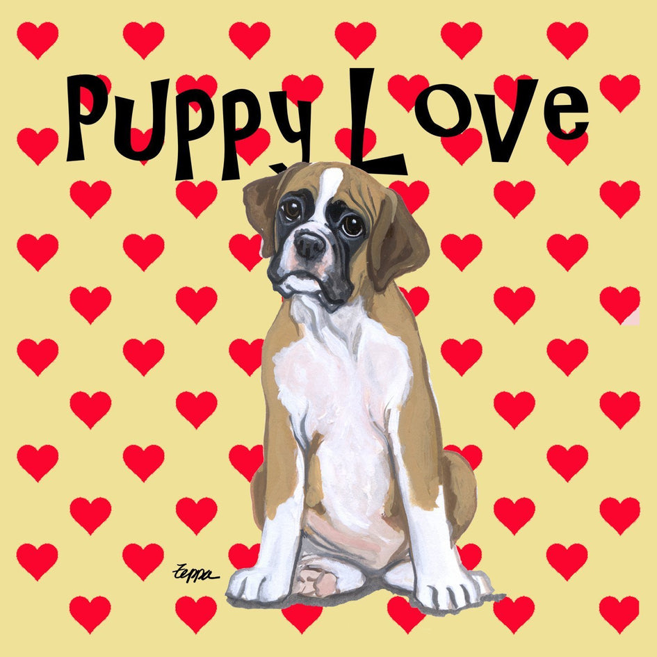Boxer Puppy Love - Adult Unisex T-Shirt