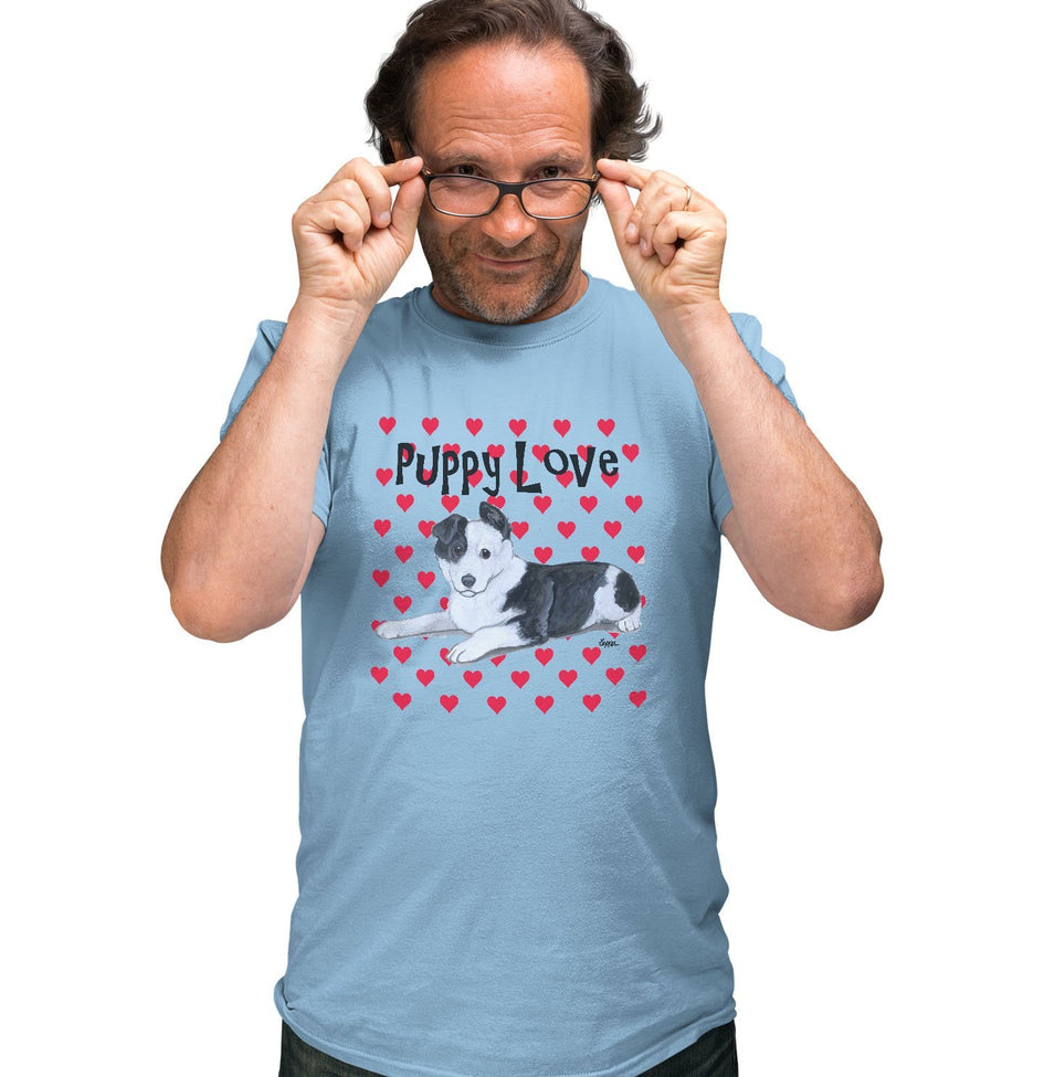 Border Collie Puppy Love - Adult Unisex T-Shirt