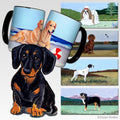 Dachshund  Scenic Square Coaster