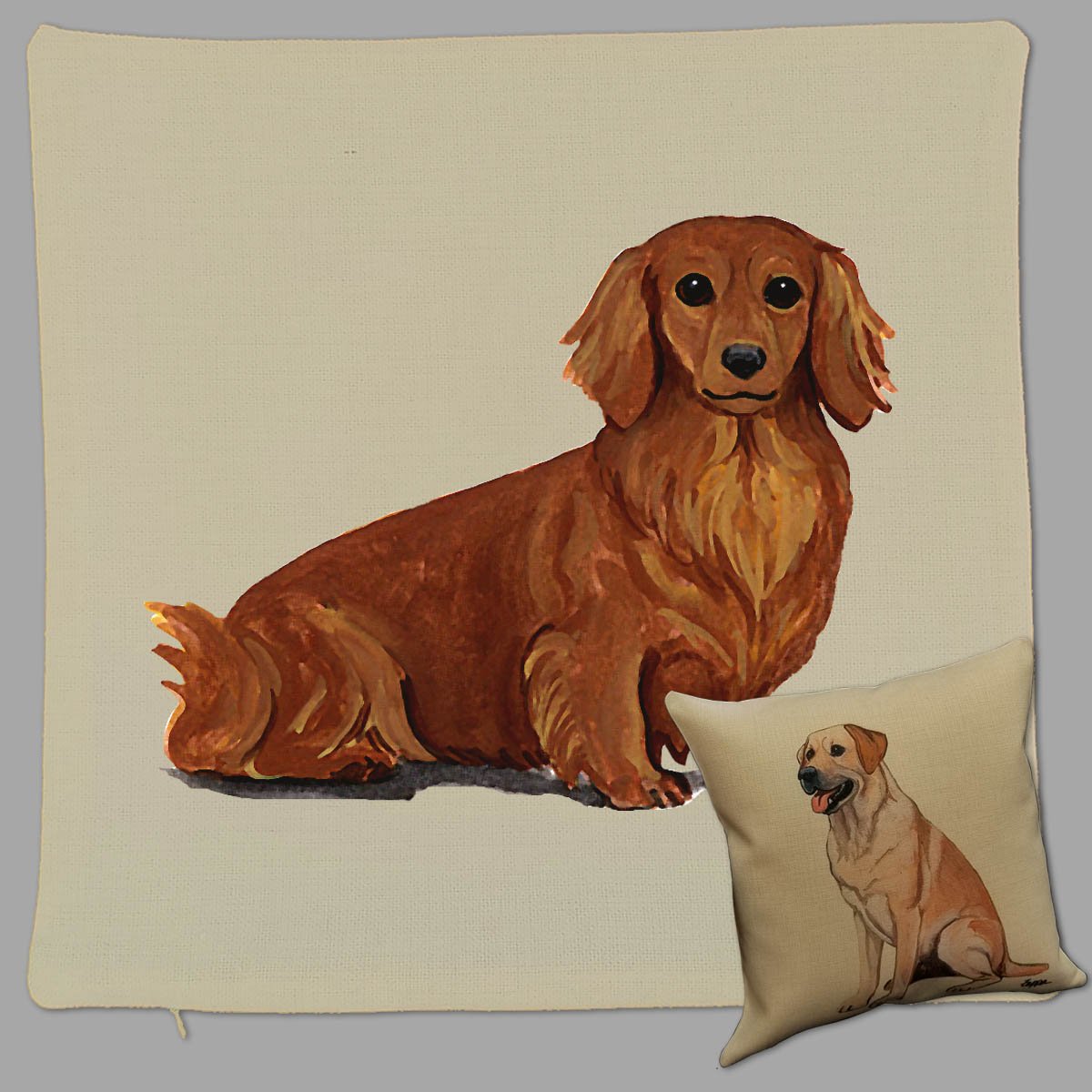 Zeppa Studios Old English Sheepdog Pillow Cover - Thumbnail 3