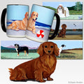 Dachshund  Scenic Square Coaster