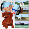 Dachshund  Scenic Square Coaster