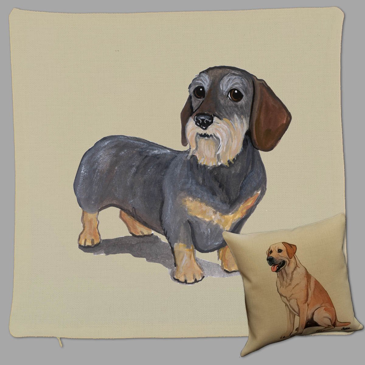 Zeppa Studios Old English Sheepdog Pillow Cover - Thumbnail 5