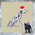 Dalmatian Santa Pillow Cover