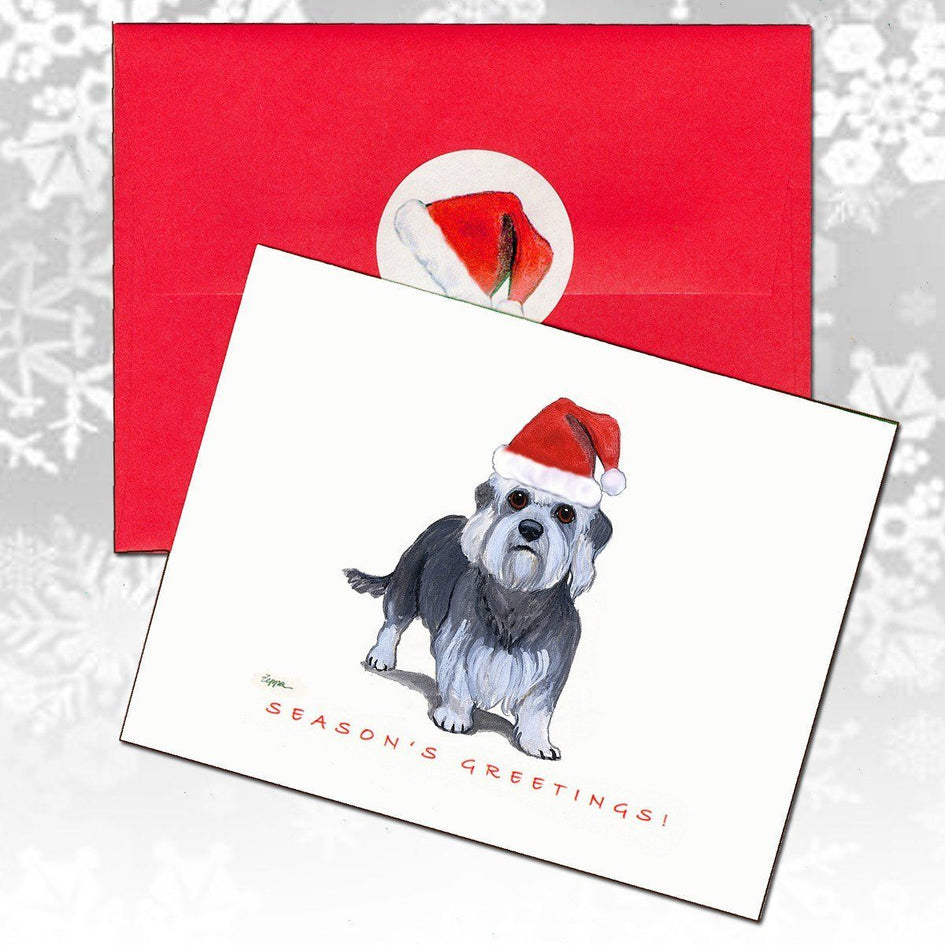 Dandie Dinmont Terrier Christmas Note Cards