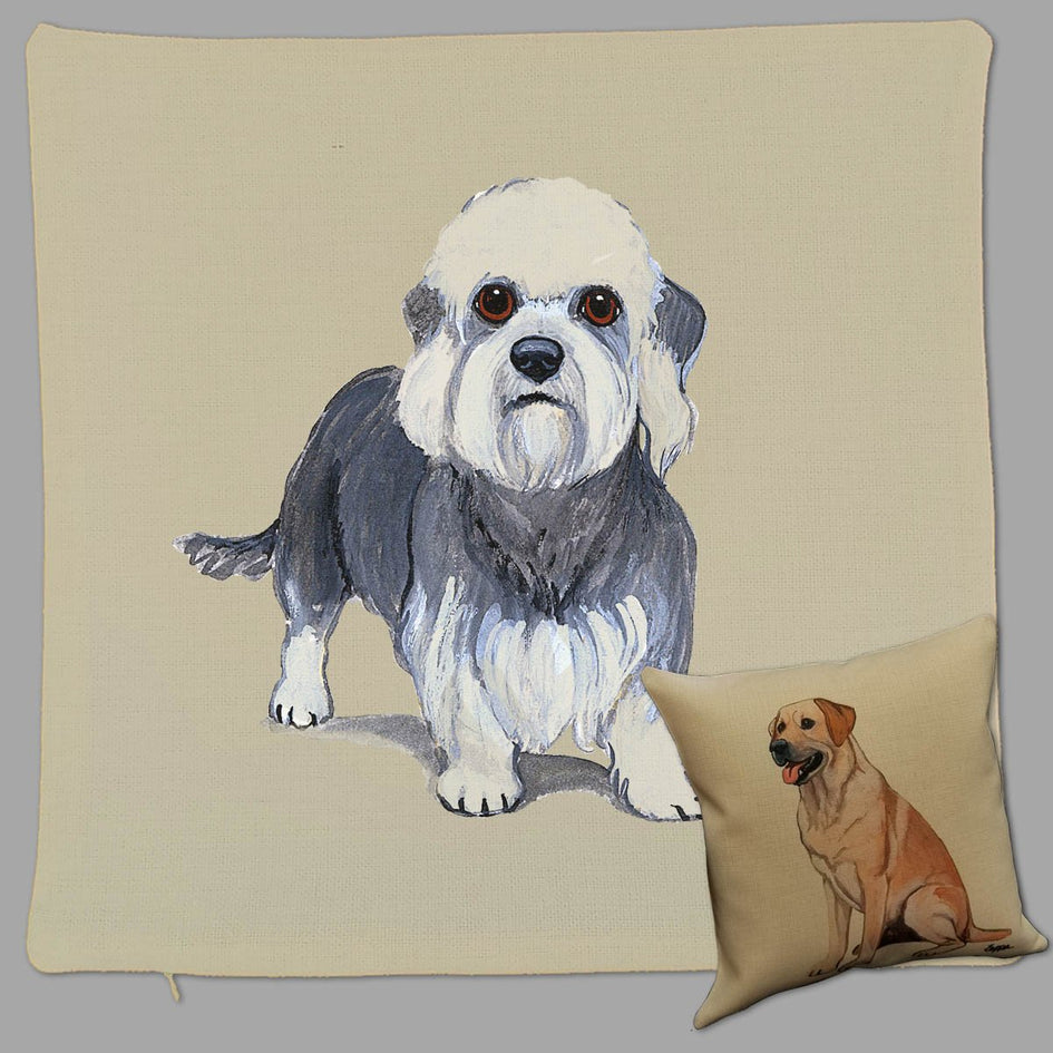 Dandie Dinmont Terrier Pillow Cover