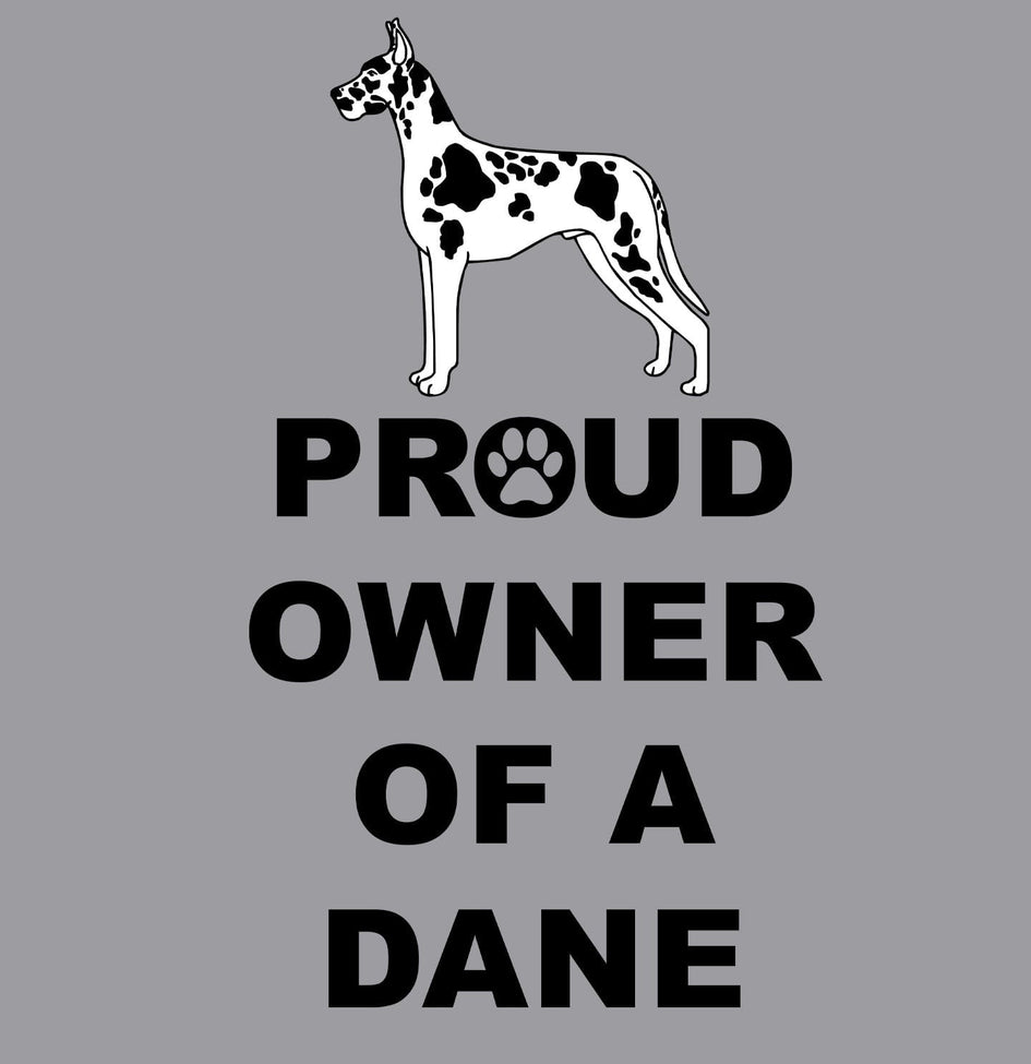 Spotted Great Dane Proud Owner - Adult Unisex Hoodie Sweatshirt