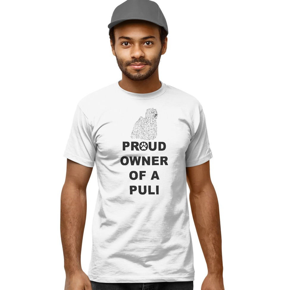 White Puli Proud Owner - Adult Unisex T-Shirt