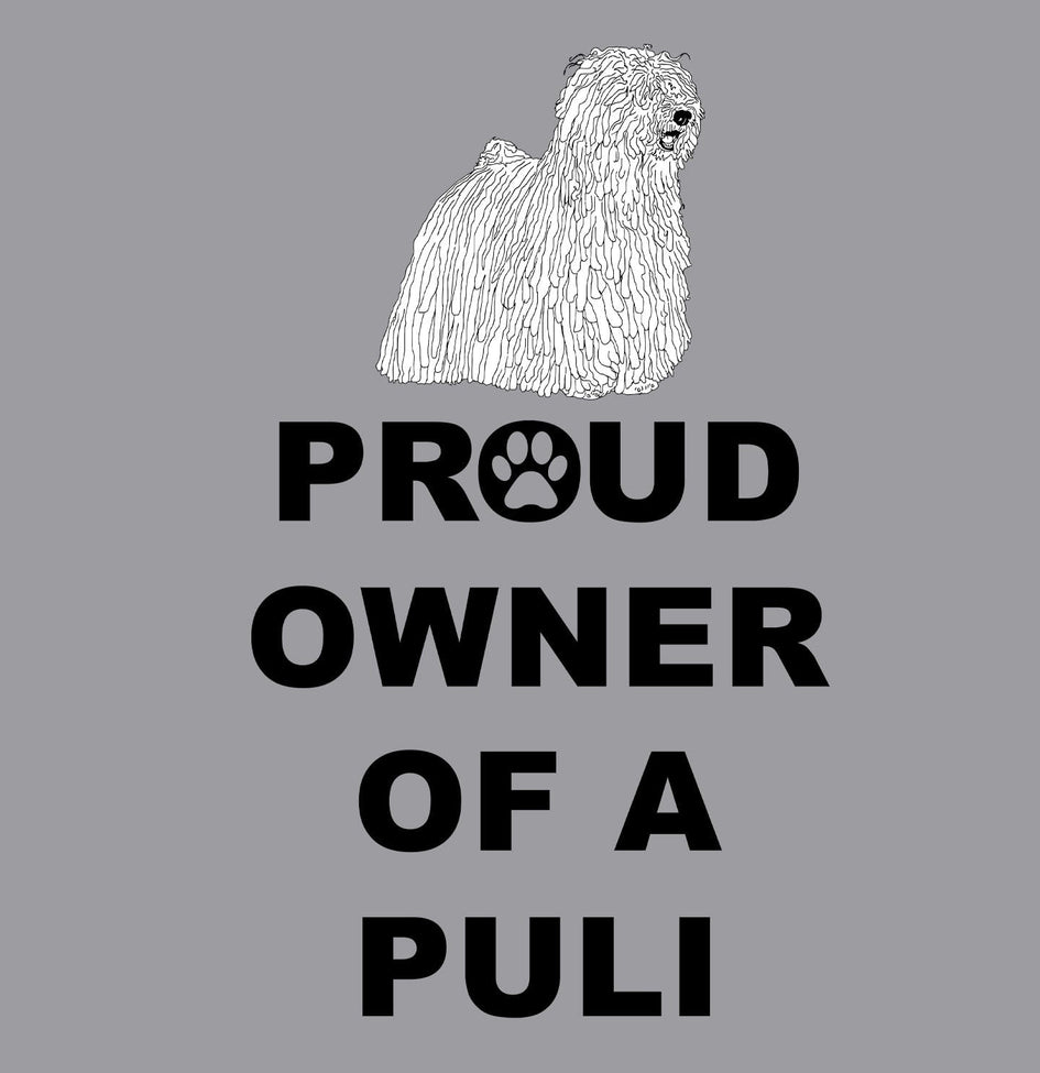 White Puli Proud Owner - Adult Unisex Crewneck Sweatshirt