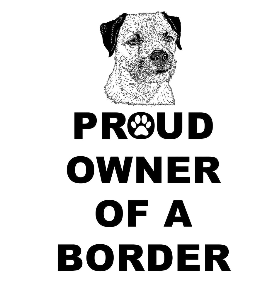 Border Terrier Proud Owner - Women's V-Neck T-Shirt