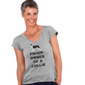Collie Proud Owner - Women's V-Neck T-Shirt