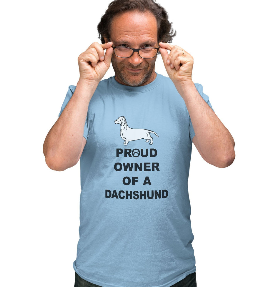 Smooth Dachshund Proud Owner - Adult Unisex T-Shirt