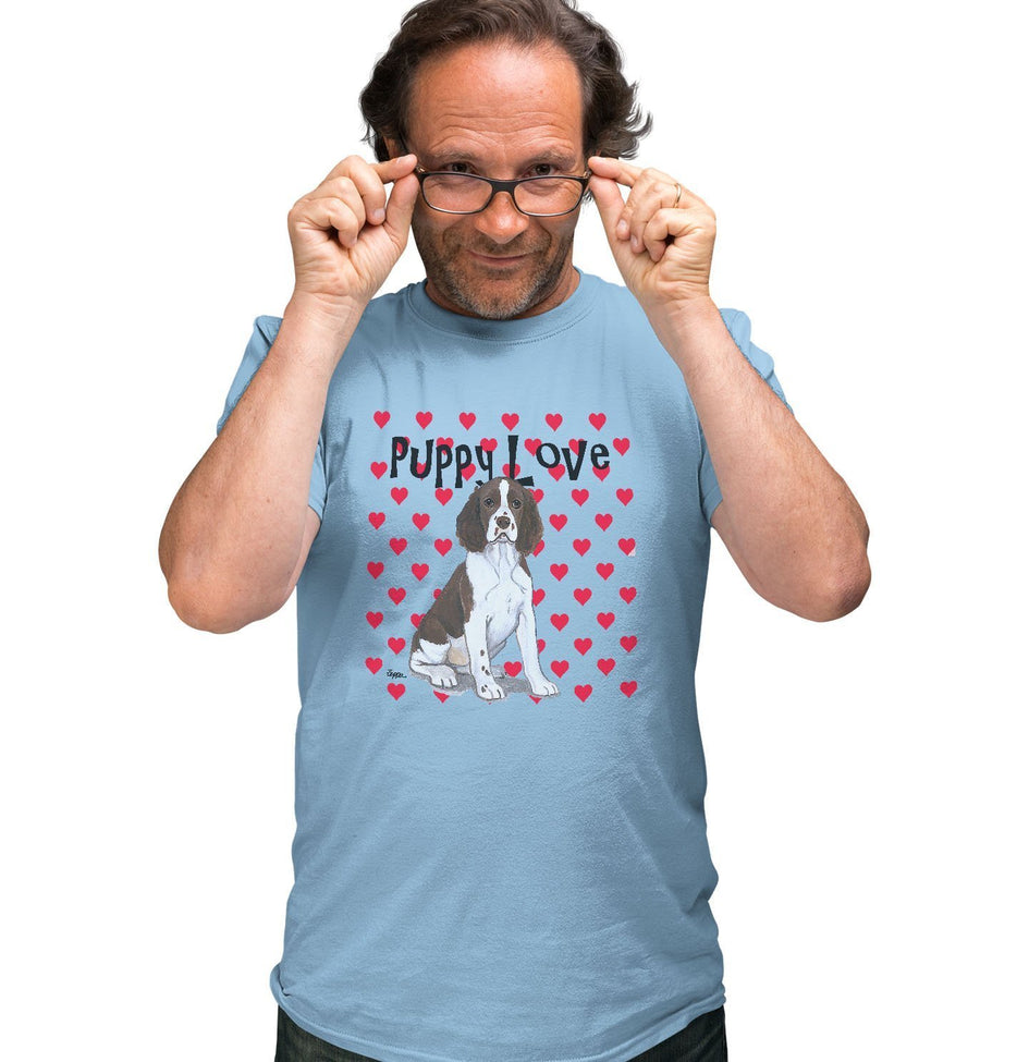 English Springer Spaniel Puppy Love - Adult Unisex T-Shirt