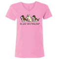 Do Your Ears Hang Low?  - Ladies T-Shirt V-Neck