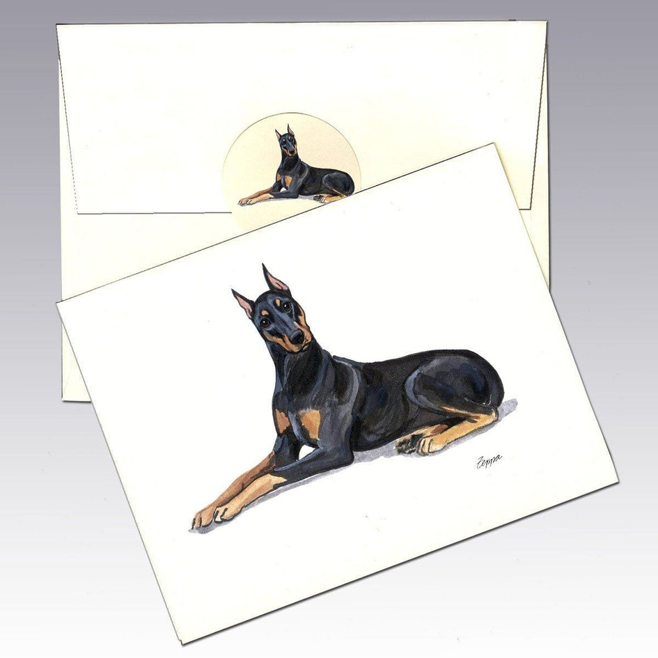 Note Pincher Doberman Pinscher Note Cards | AKC Shop