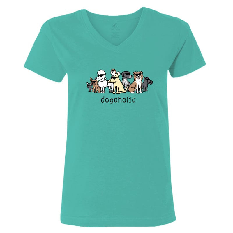 Dogaholic - T-Shirt Ladies V-Neck