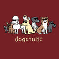 Dogaholic - Ladies Curvy V-Neck Tee
