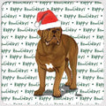 Dogue de Bordeaux "Happy Howlidays" Coaster
