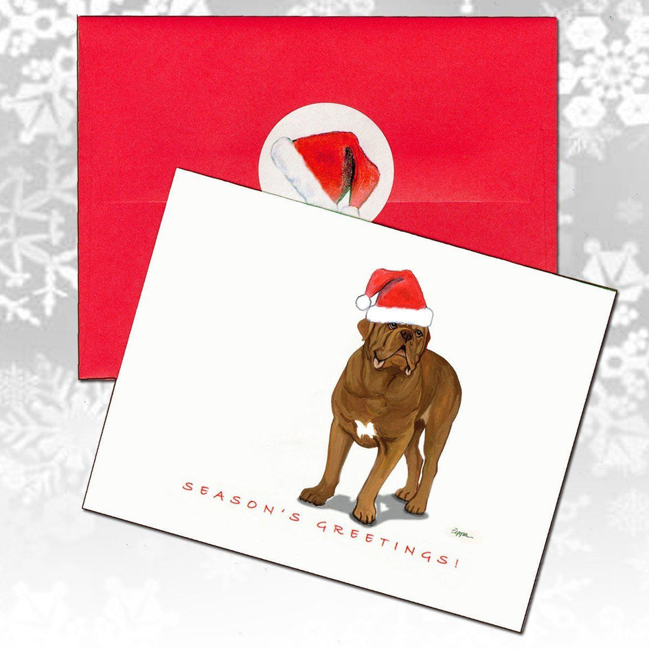 Dogue de Bordeaux Christmas Note Cards