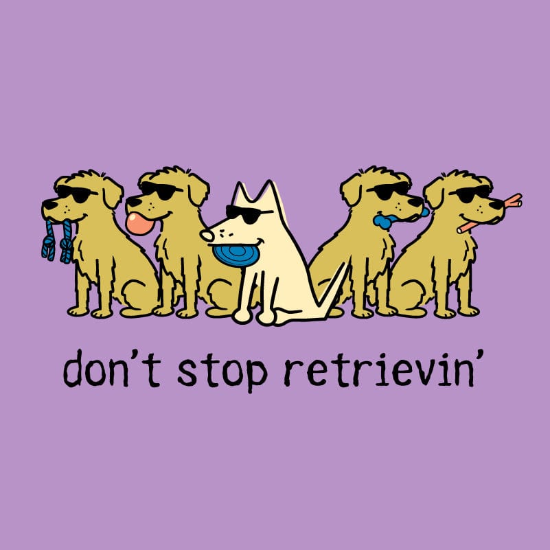 Don't Stop Retrievin -T-Shirt Ladies V-Neck