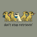 Don't Stop Retrievin - Ladies Curvy V-Neck Tee