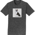 Boston Terrier Love Text - Adult Unisex T-Shirt