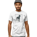 Great Dane (Natural Ears) Love Text - Adult Unisex T-Shirt