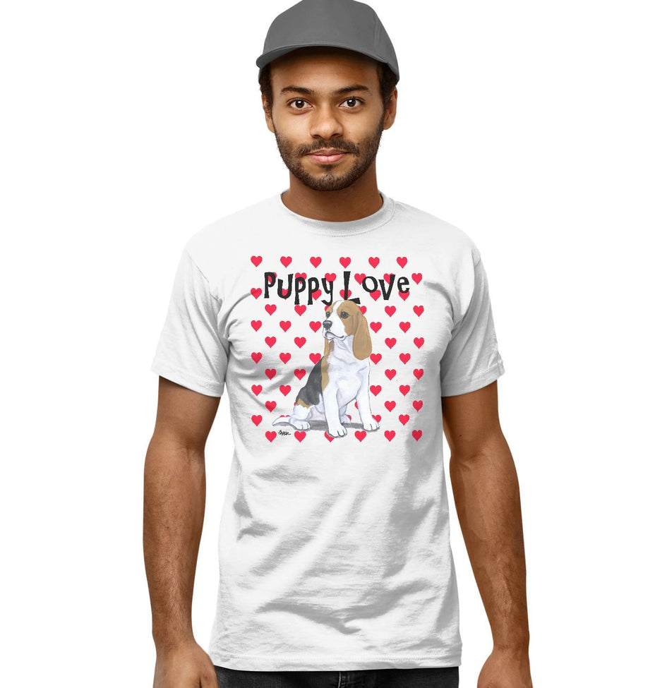 Beagle Puppy Love - Adult Unisex T-Shirt