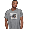 Dachshund Puppy Love Text - Adult Unisex T-Shirt