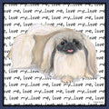 Pekingese Love Text - Adult Unisex Hoodie Sweatshirt