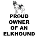 Norwegian Elkhound Proud Owner - Adult Unisex Hoodie Sweatshirt