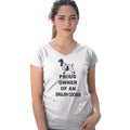 English Cocker Spaniel Proud Owner - Women's V-Neck T-Shirt