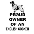 English Cocker Spaniel Proud Owner - Women's V-Neck T-Shirt