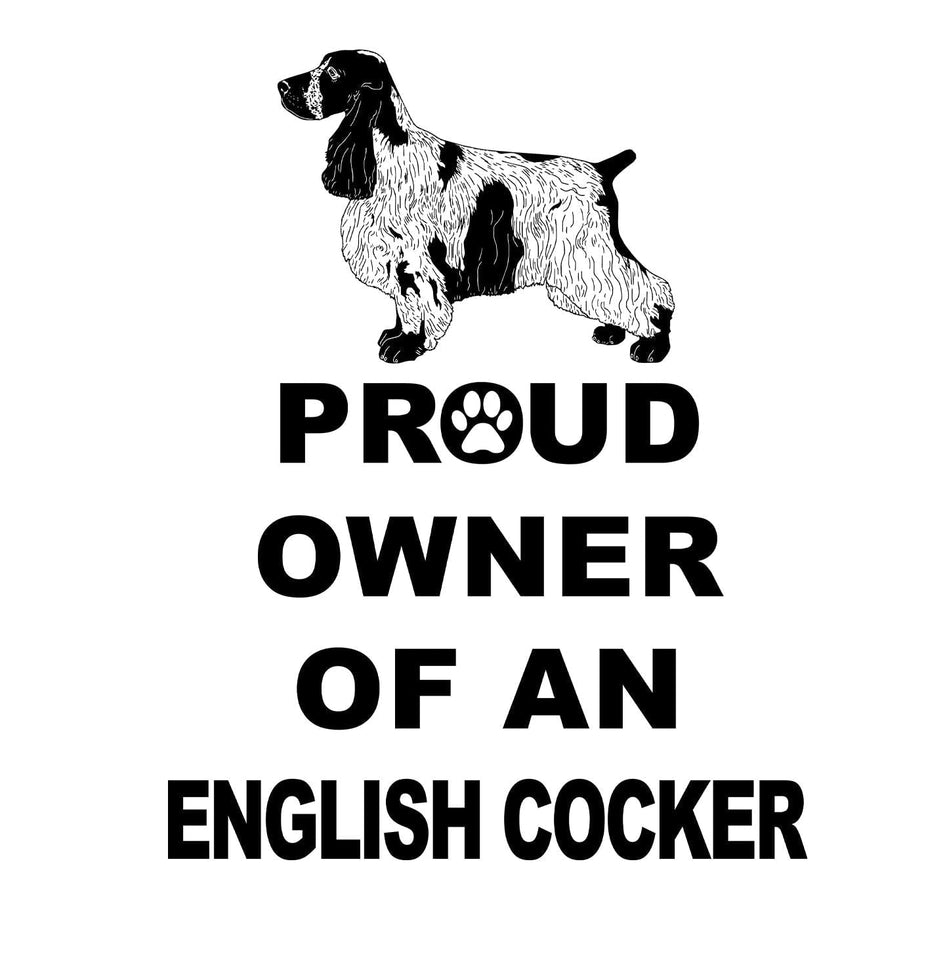 English Cocker Spaniel Proud Owner - Women's V-Neck T-Shirt