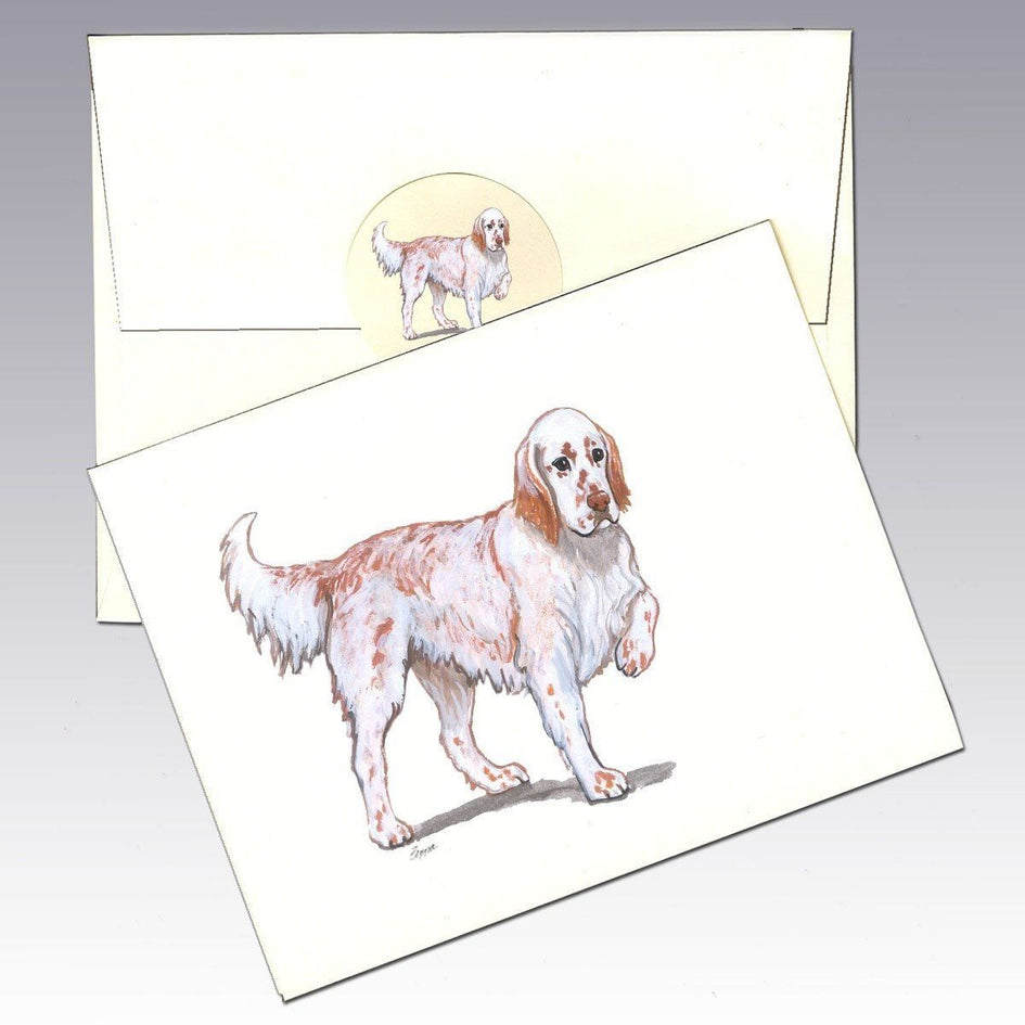English Setter, Red Belton Note Cards