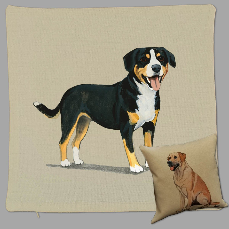 Entlebucher Mountain Dog Pillow Cover