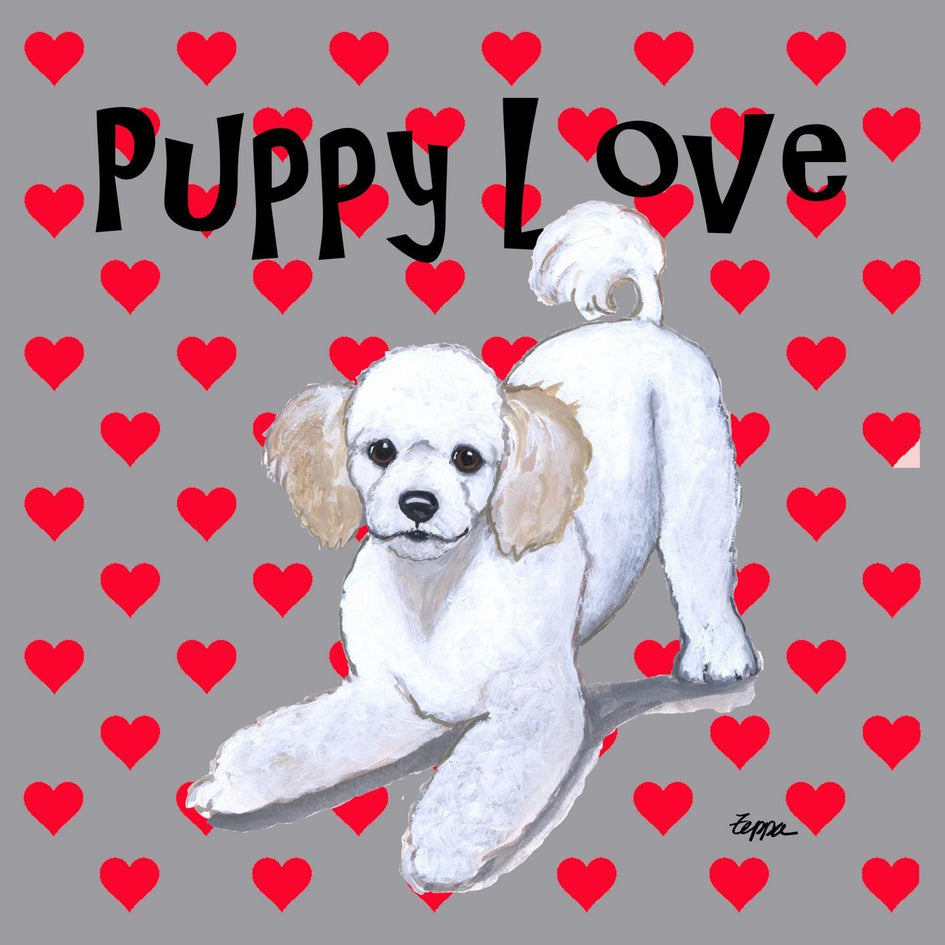 Poodle Puppy Love - Adult Unisex Hoodie Sweatshirt