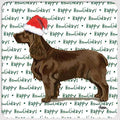 Field Spaniel "Happy Howlidays" Coaster